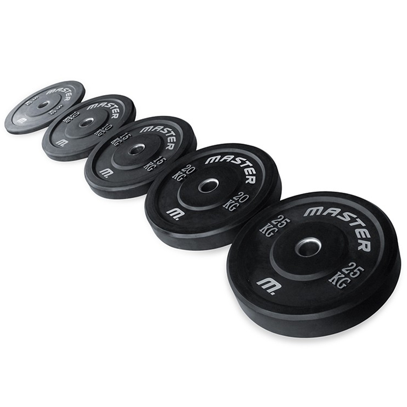 Viktskiva Master Fitness Bumperplate Svart